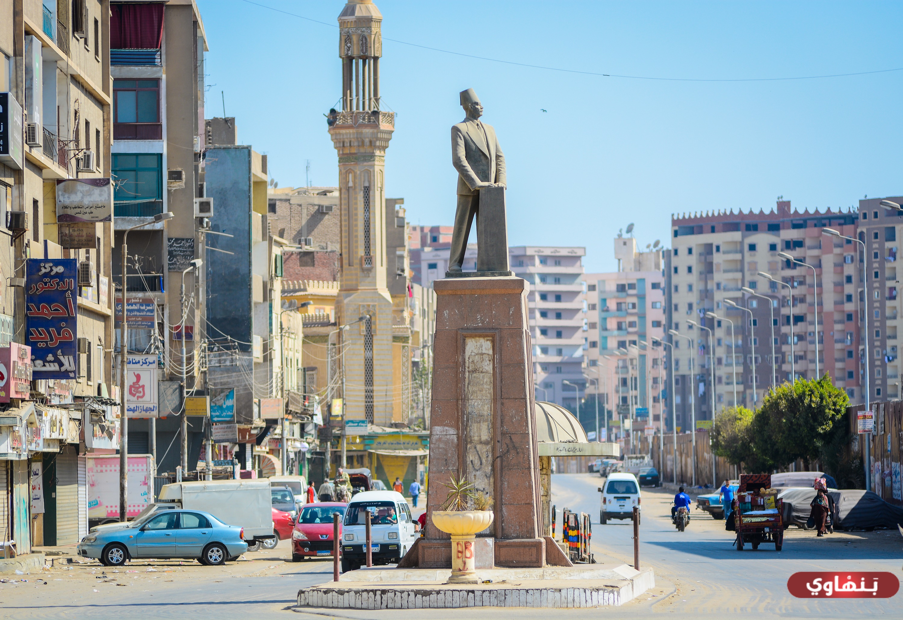 تمثال الزعيم سعد زغلول ببنها